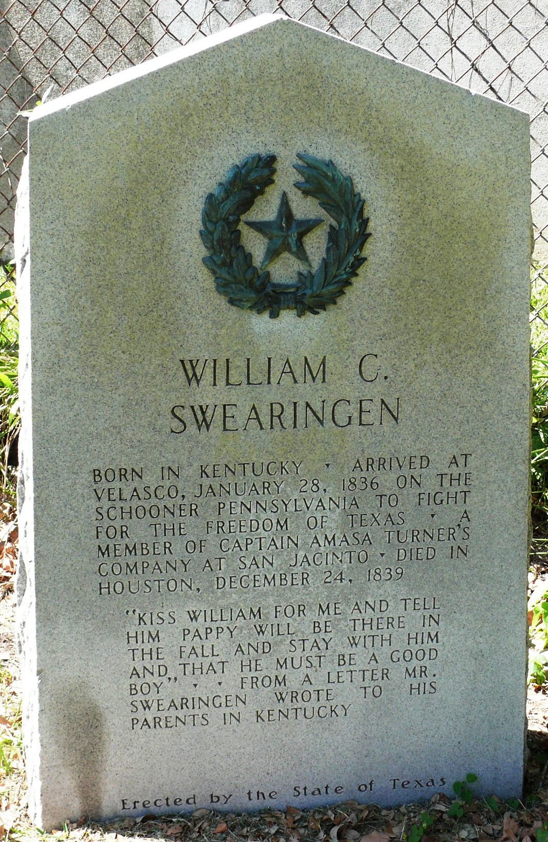 Founders', Willliam Swearingen