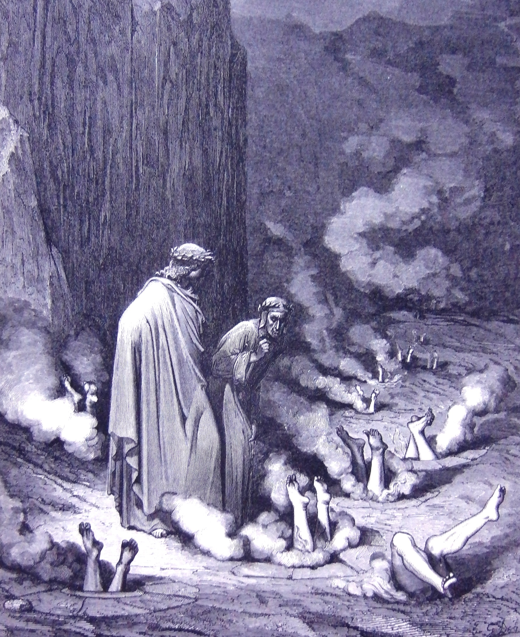 Dante & Virgil in Inferno