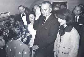Casey (at left) at LBJ swearing in ceremony