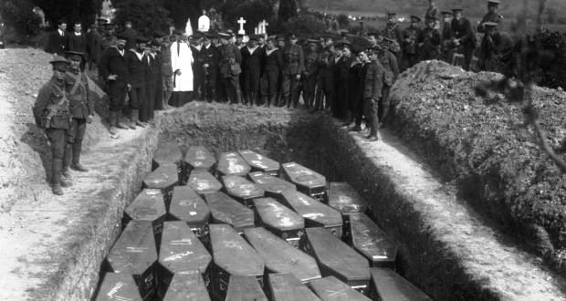Coffins in Mass Grave